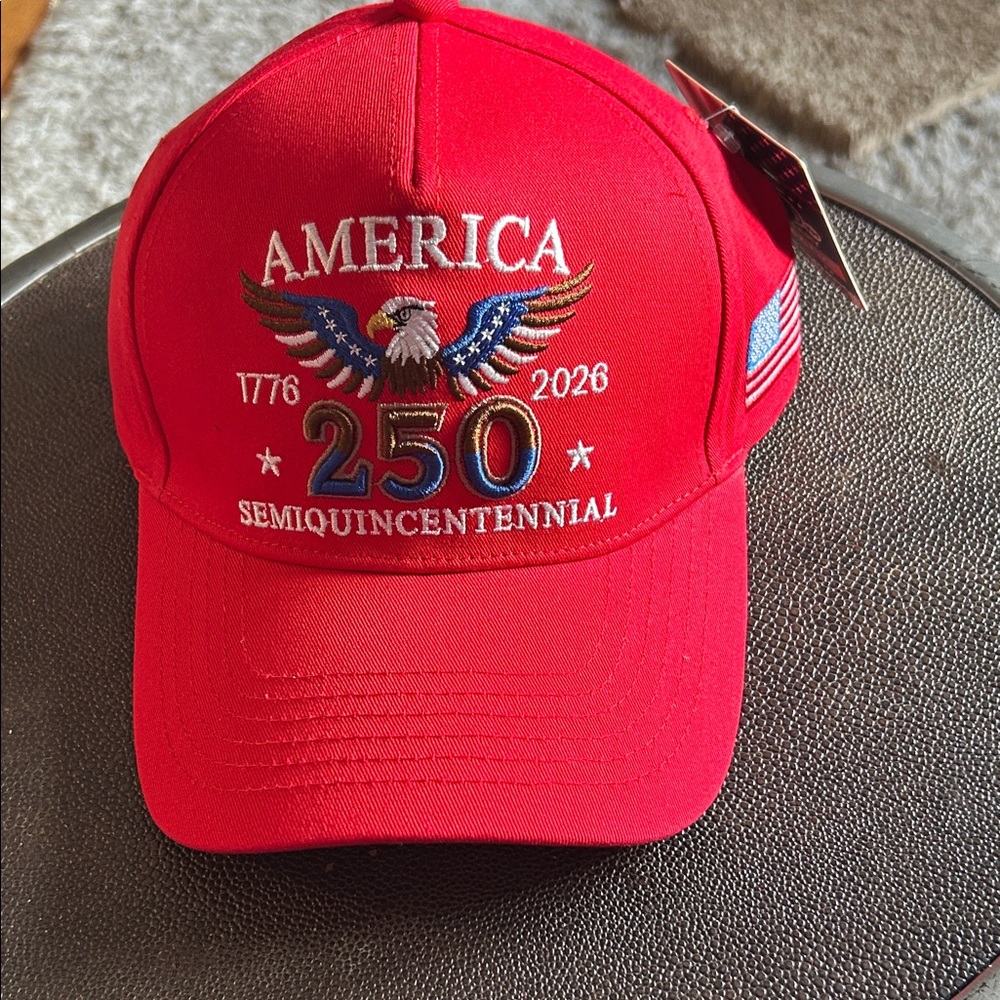 America 250 Semiquincentennial Red Baseball Cap